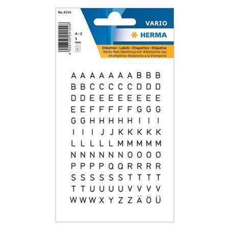 Étiquette de lettres et chiffres