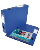 Boite de classement Memphis avec bouton - 40 mm - Bleu : OXFORD Visuel