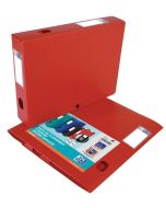 Boite de classement Memphis avec bouton - 40 mm - Rouge : OXFORD Visuel