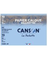 Papier Calque Millimétré A4 Traits Marron A4 CANSON