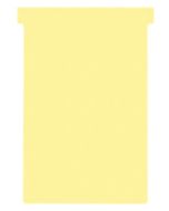 Fiches T - Indice 4 / 124 mm - Jaune : NOBO Lot de 100 visuel