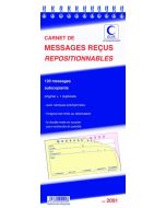 ELVE : Lot de 5 carnets autocopiants 2091 - Messages téléphoniques repositionnables