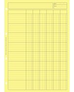 Bloc Audit Jaune à 6 colonnes avec en-tête - Feuille de travail  (2661 ELVE)