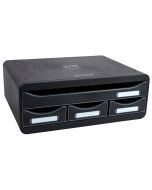Caisson à 4 tiroirs - Toolbox Mini - Noir EXACOMPTA ECOBlack Image