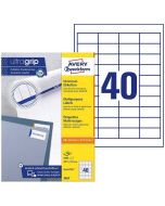 Photo Étiquettes adhésives ProNature 48,5 x 25,4 mm AVERY 3657