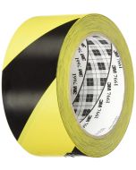 Photo 3M SCOTCH : Ruban adhésif PVC souple - Noir/Jaune  Signalisation