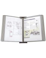 Pupitre à fixation murale - Noir TARIFOLD BLACK LINE Lot de 10 image