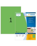 Etiquettes adhésives - 210 x 297 mm - Vert : HERMA Lot de 100 image