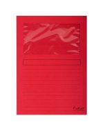 EXACOMPTA  50255E chemises à fenêtre - Rouge Forever