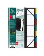 55321E EXACOMPTA  : Trieur avec élastiques Noir