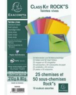 Class'Kit 25 Chemises et 50 Sous-Chemises Rock's - Assortiment EXACOMPTA