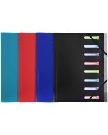 EXACOMPTA Trieur avec élastiques - 8 compartiments 56180E