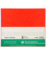 Registre de 8 colonnes sur 1 page - 270 x 320 mm EXACOMPTA 6080E Journal comptable