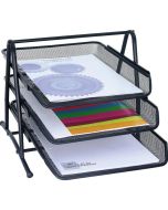 Corbeille à courrier - 3 niveaux - Noir : WEDO Office (65 801)