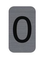 Plaque verticale adhésive de signalisation - Chiffre 0 : EXACOMPTA image