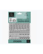 Pochette de Lettres adhésives de A à Z - 10 mm - Noir : EXACOMPTA image