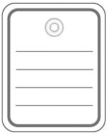 Etiquettes de prix à trou avec fil - 40 x 50 mm - Blanc HERMA Lot de 1000