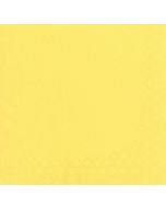 Serviettes de table Cocktail - 240 x 240 mm - Jaune citron : PAP STAR Lot de 250 image