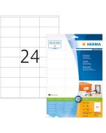 Étiquettes adhésives blanches - Multi-usages - 70,0 x 36,0 mm Herma 8638