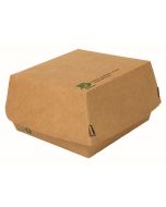 Photo Grande boîte à burger - 155 x 155 x 90 mm PAP STAR Pure
