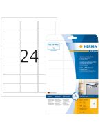 Étiquettes adhésives de signalisation - Blanc - 63,5 x 33,9 mm HERMA 9532 