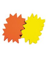 Carton fluo effaçable Etoile - 240 x 320 mm - Jaune/Orange : AGIPA