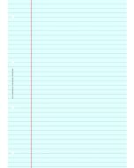 BLOC DE REVISION COMPTABLE :  Feuille Lignée A4 Bleu ELVE 2622