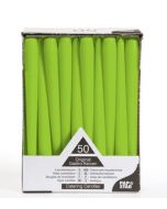 Bougie chandelier - Vert Citron 25 cm : PAP STAR Lot de 50 image