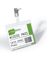 Photo DURABLE :  Lot de 25  badges horizontaux avec clip - 60 x 90 mm