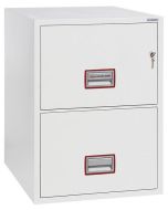 PHOENIX  FS2252K FIRE FILE :  Armoire ignifugée pour dossiers suspendus - Serrure à clé - anti-feu 1 H 30 - 2 tiroirs