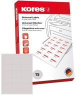 Étiquettes adhésives blanches - 70 x 32 mm : KORES L7050 Lot de 1500