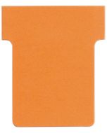 NOBO : Lot de 100 Fiches T - Indice 1.5 / 45 mm - Orange Visuel