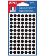 Photo Lot de 462 Pastilles adhésives 8 mm - Noir