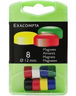 Photo Lot de 8 Aimants ronds - 12 mm - Assortiment EXACOMPTA Image