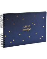 Photo Album photos à spirales - 320 x 220 mm - 150 photos - Bleu EXACOMPTA Life Image