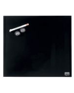 Photo Tableau magnétique en verre Diamond - 450 x 450 mm - Noir : NOBO 1903951