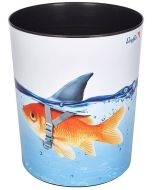 Photo Corbeille à papier - 13 litres - Requin doré LAUFER