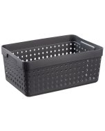 Photo Corbeille de Rangement - 158 x 238 x 100 mm - Noir PLAST TEAM Seoul Organizer XL