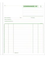 COMMANDES Carnet autocopiant Dupli - 210 x 180 mm (13104E Exacompta)