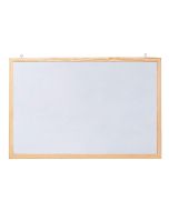 Photo Tableau magnétique blanc cadre bois - 400 x 300 mm : FRANKEN CC-MM3040E 