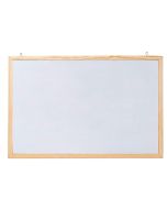 Photo Tableau magnétique blanc cadre bois - 800 x 600 mm : FRANKEN CC-MM6080E
