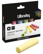 Photo Boite de 6 craies de trottoir - Assortiment WONDAY
