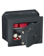 HARTMANN  ME1  :  Coffre-fort à emmurer - Serrure à clés A2P - 5 Litres ouvert