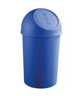 Photo Corbeille à papier avec couvercle 45 litres - Bleu : HELIT H2401334