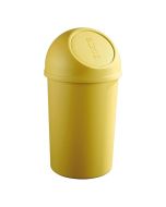 Photo Corbeille à papier avec couvercle 45 litres - Jaune : HELIT H2401318