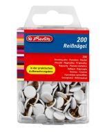 Photo Boite de 200 punaises - Blanc : HERLITZ  8770158