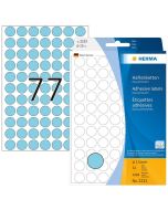 Photo HERMA : Lot de 2464 étiquettes adhésives rondes - 13,0  mm - Bleu