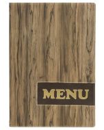 Photo Protège-menus A4 - Simili-cuir imitation Bois SECURIT Design Wood Image