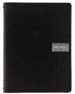 Protège-menus A4 - Cuir lisse - Noir SECURIT Royal Image