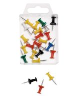 Photo WEDO : Boite de 20 punaises - Couleurs assorties 54199